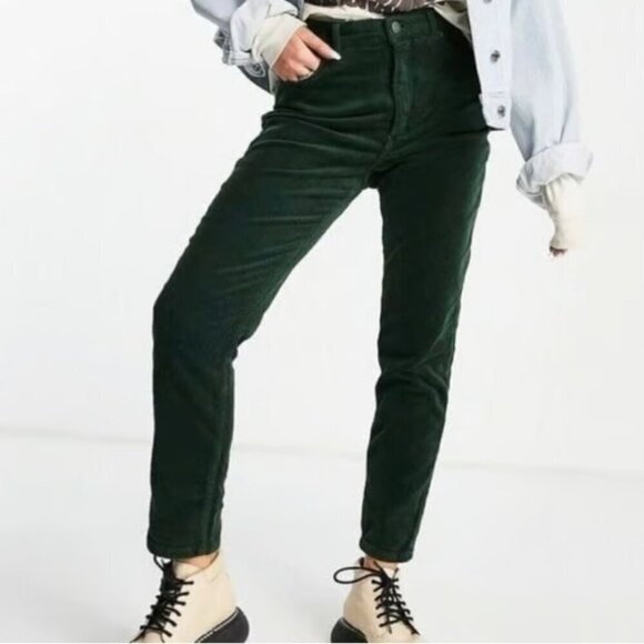LOFT Curvy Skinny Hunter/Forest Green Corduroy Pant 28/6 - Picture 1 of 9